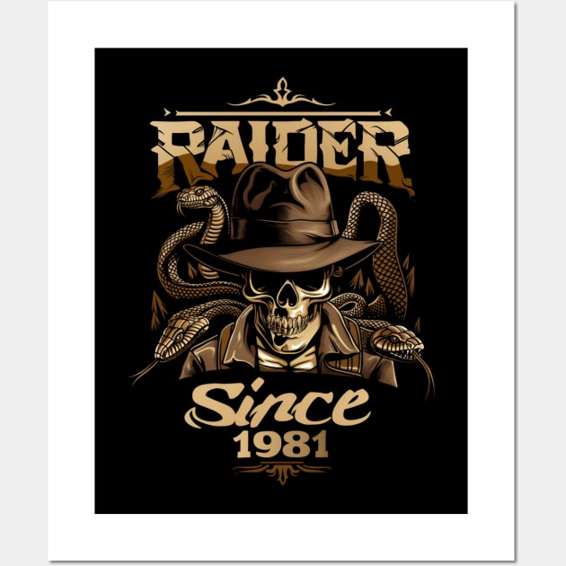 Raider since 1981 - Indy Wall Art by Fenay-Designs